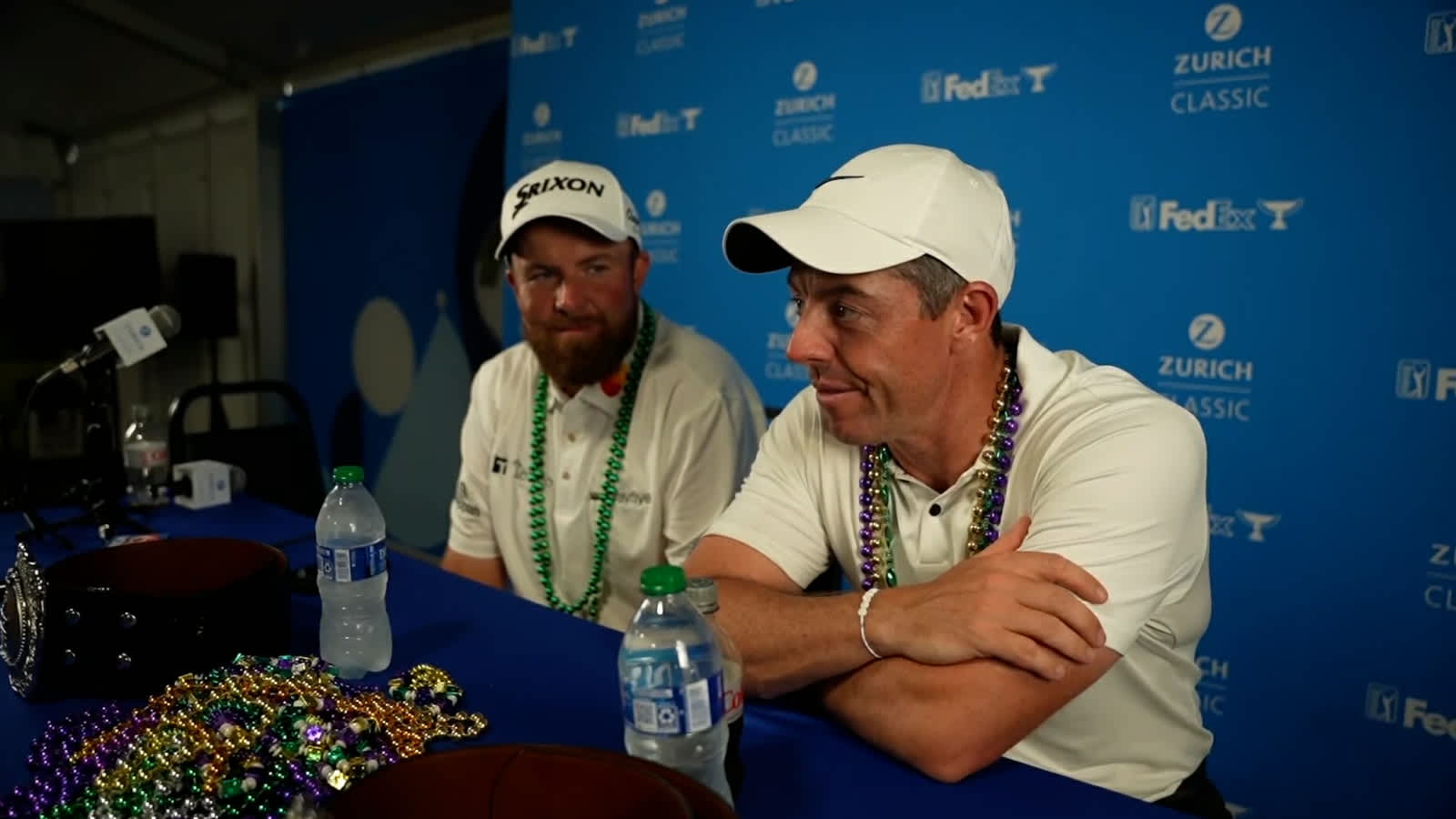 Rory McIlroy and Shane Lowry news conference after winning Zurich Classic