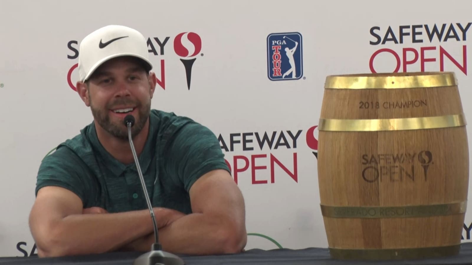 Kevin Tway's news conference after winning Safeway