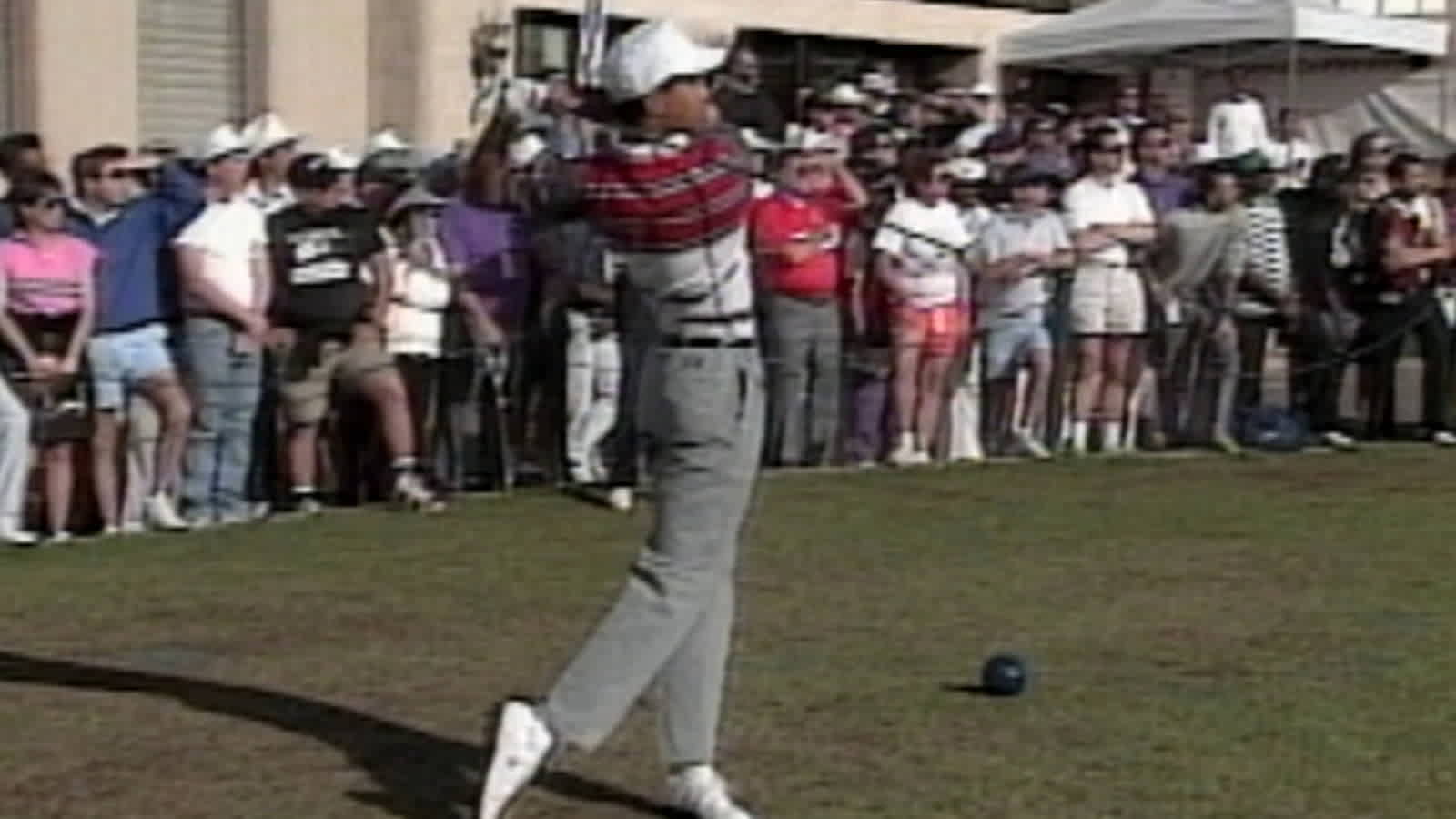 Tiger Woods' historic first tee shot