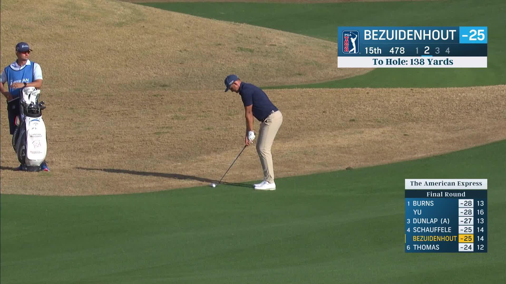 Christiaan Bezuidenhout holes out eagle from 138 yards at The American Express