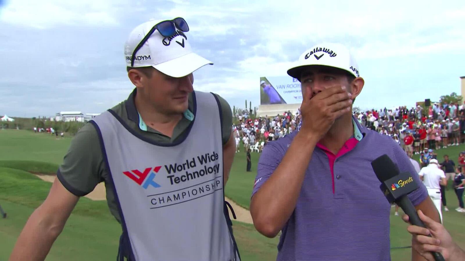Erik van Rooyen's emotional interview after winning World Wide Technology