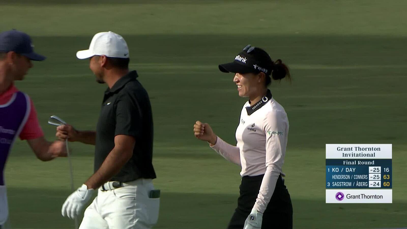 Lydia Ko hunts flagstick with fairway wood and birdies at Grant Thornton