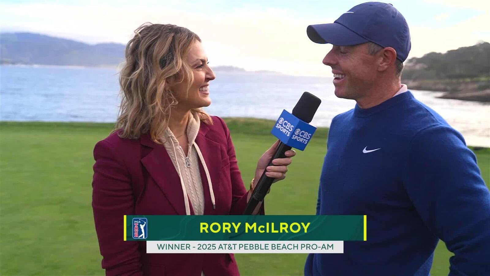 Rory McIlroy’s interview after winning AT&T Pebble Beach