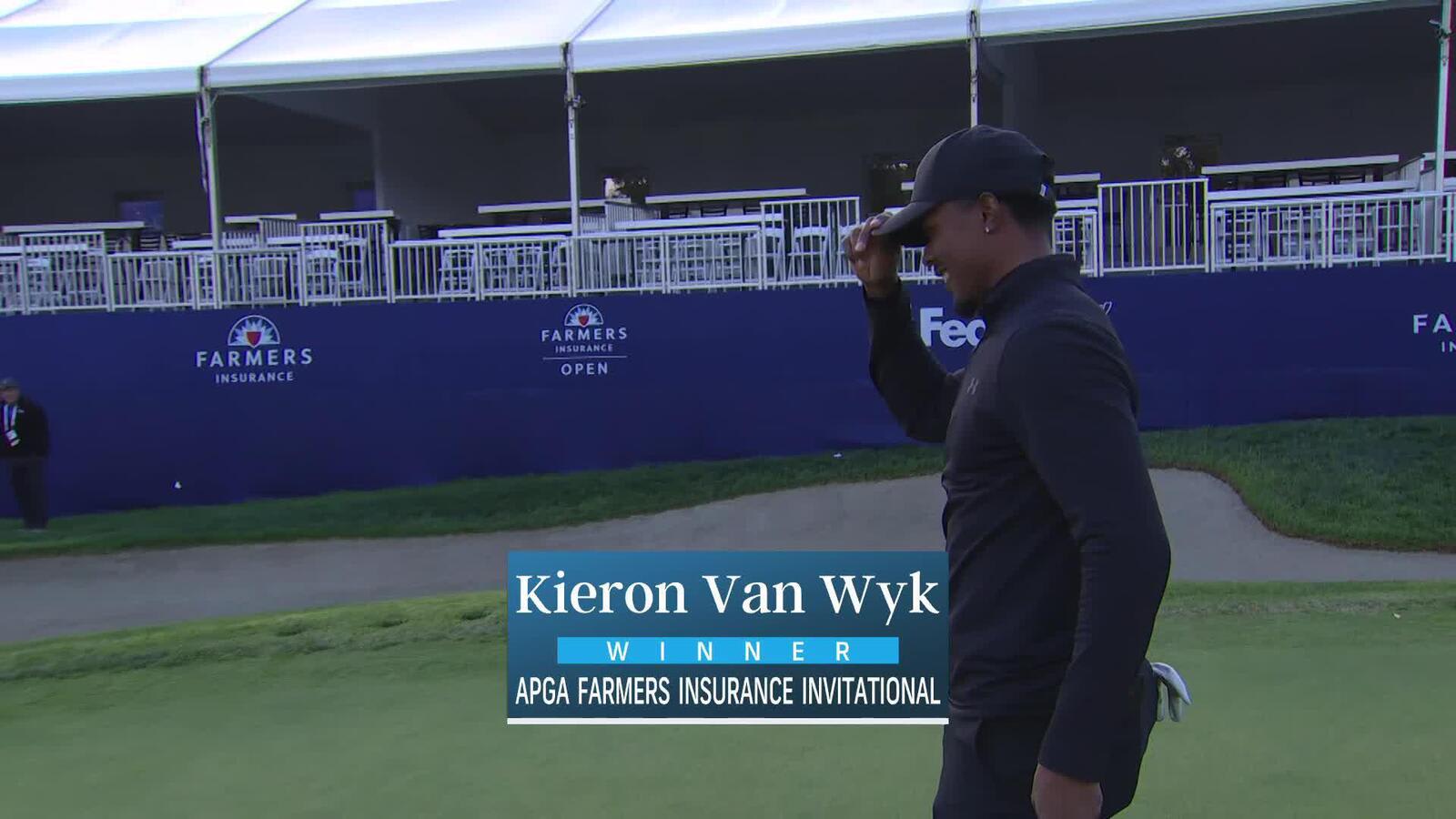 Kieron van Wyk emerges victorious in a playoff at APGA Farmers