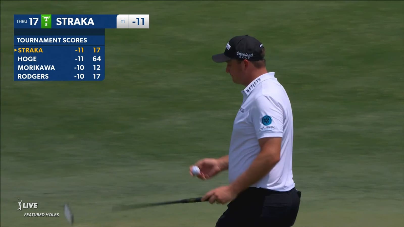 Sepp Straka holes lengthy birdie putt from fringe at RBC Heritage