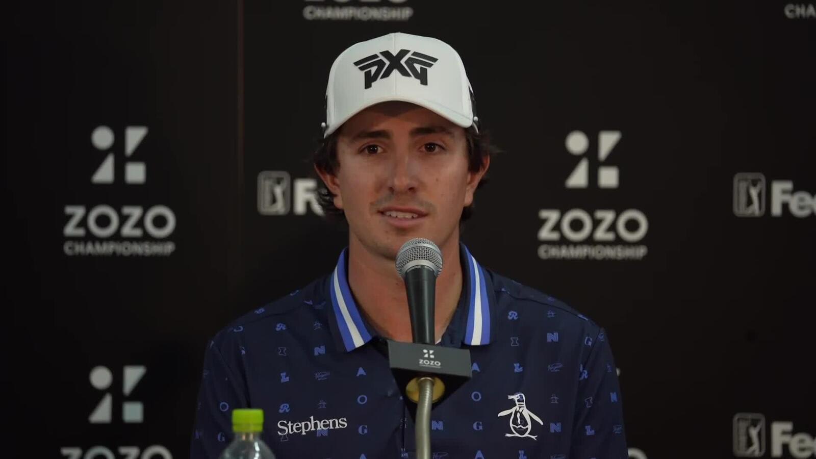 Nico Echavarria’s news conference after winning ZOZO