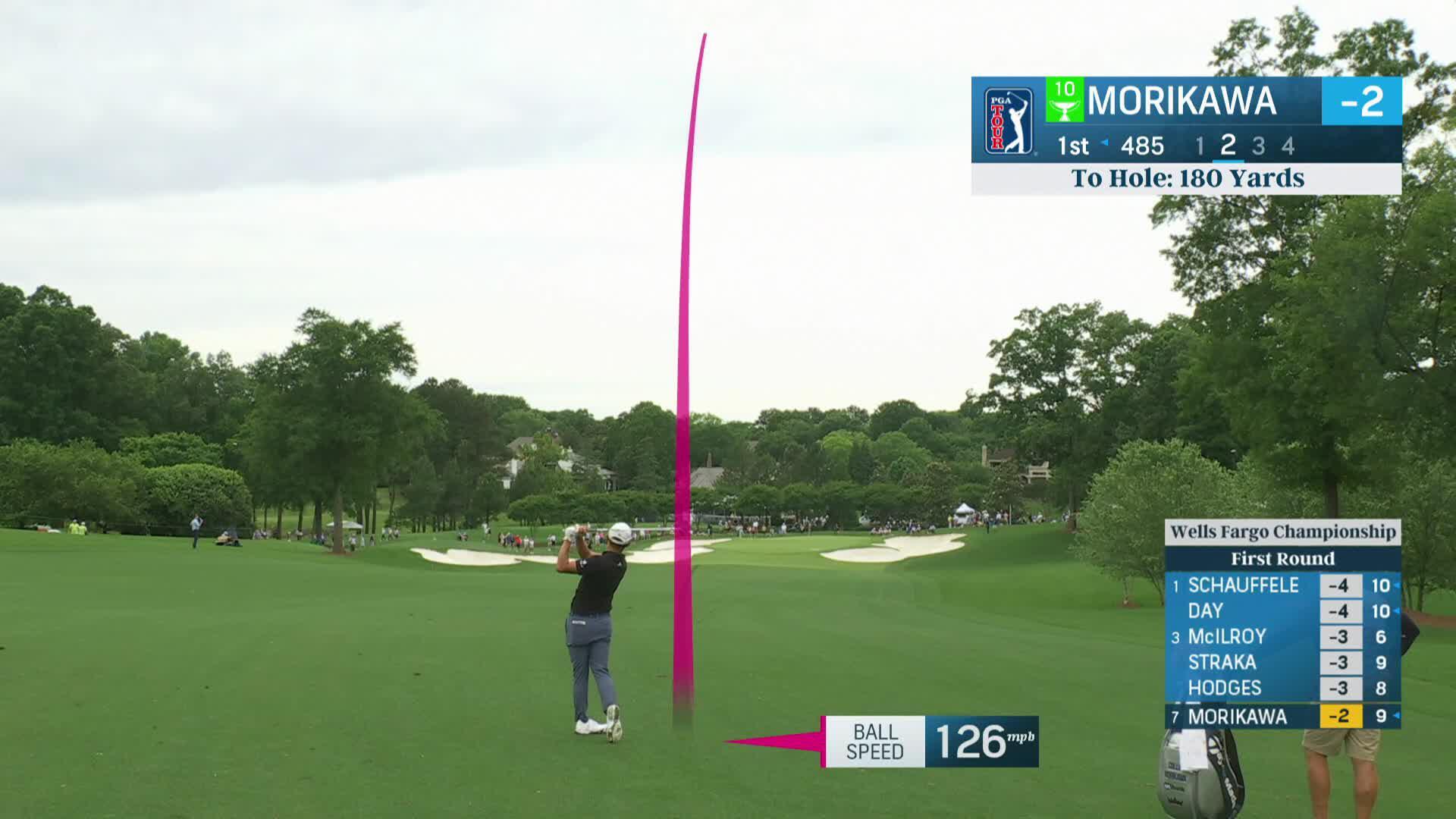 Collin Morikawa's quality 8-iron leads to birdie at Wells Fargo