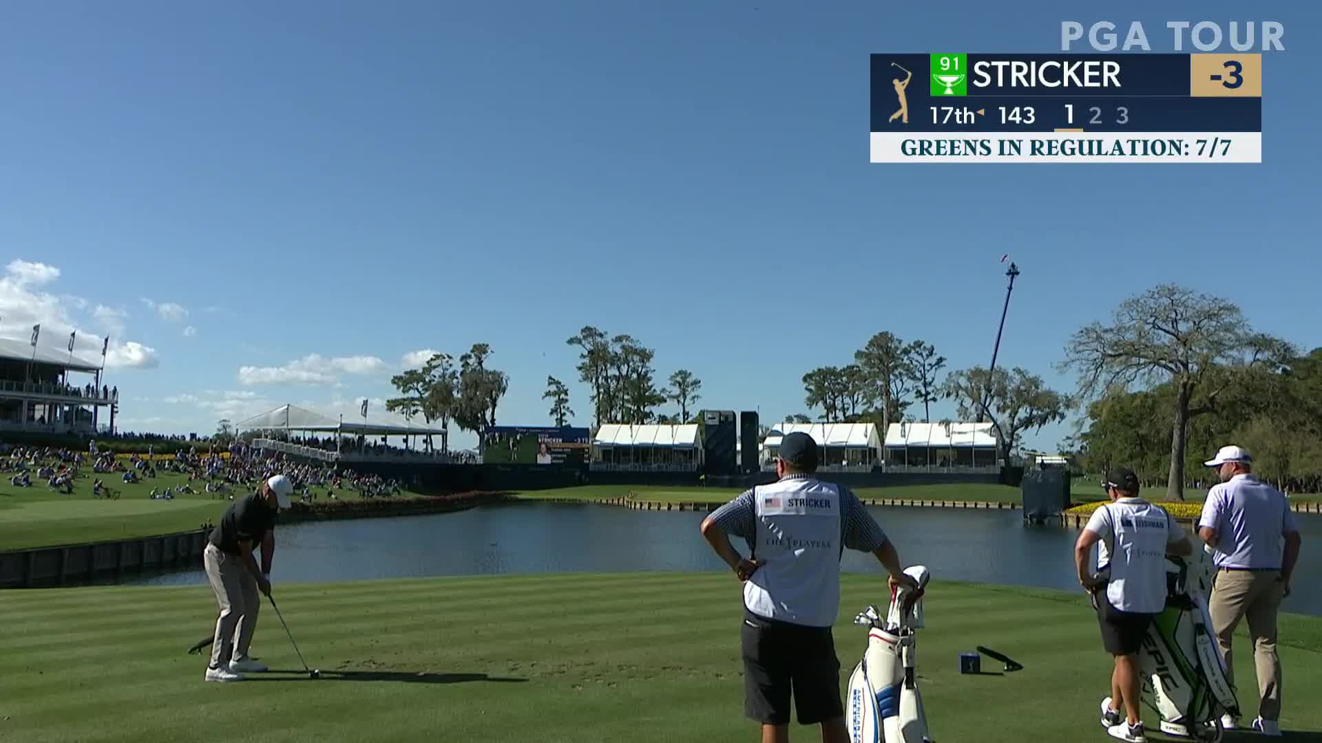 Steve Stricker birdies No. 17 in Round 1 at THE PLAYERS