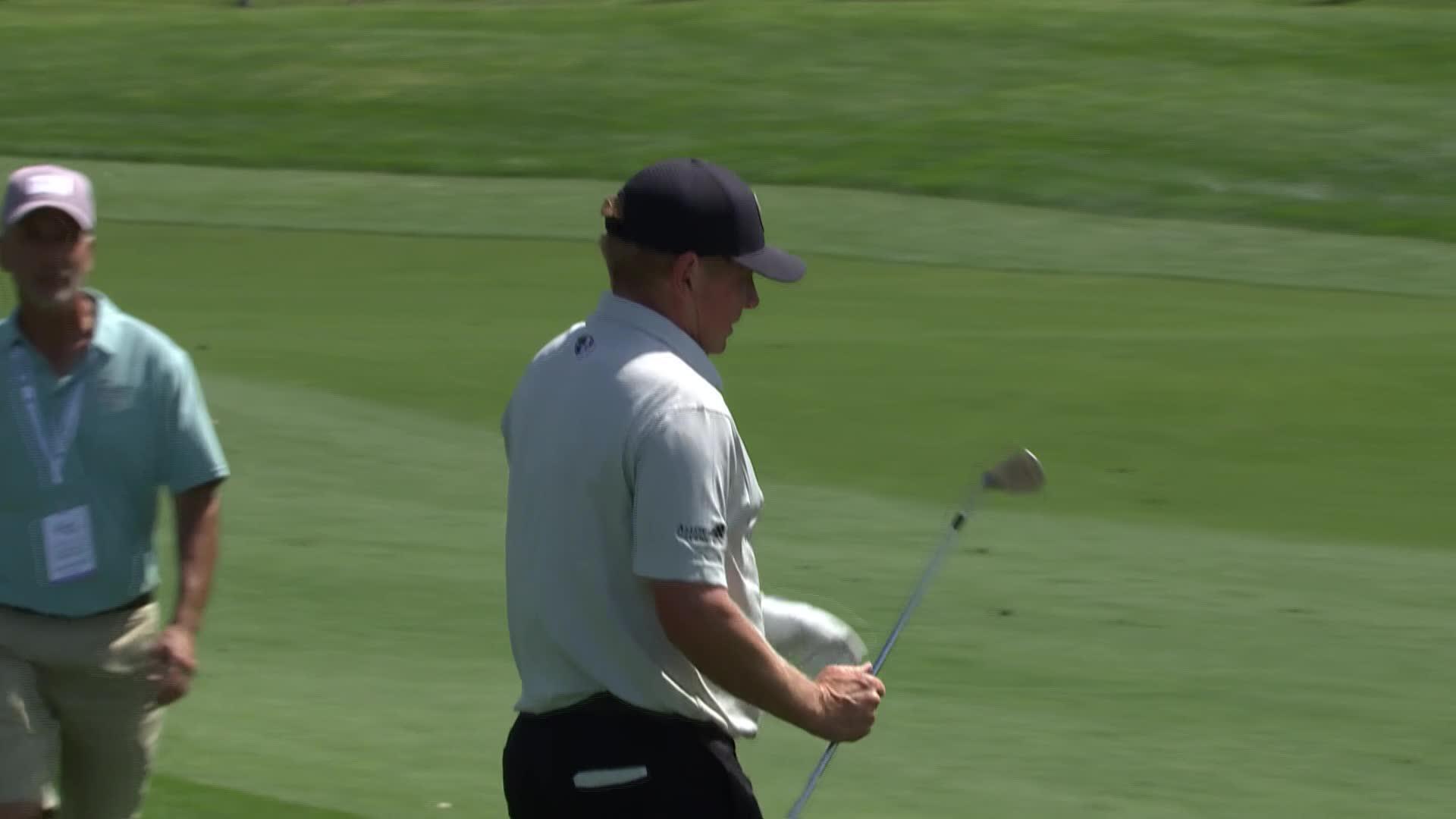Steve Allan makes birdie on No. 16 at Galleri Classic