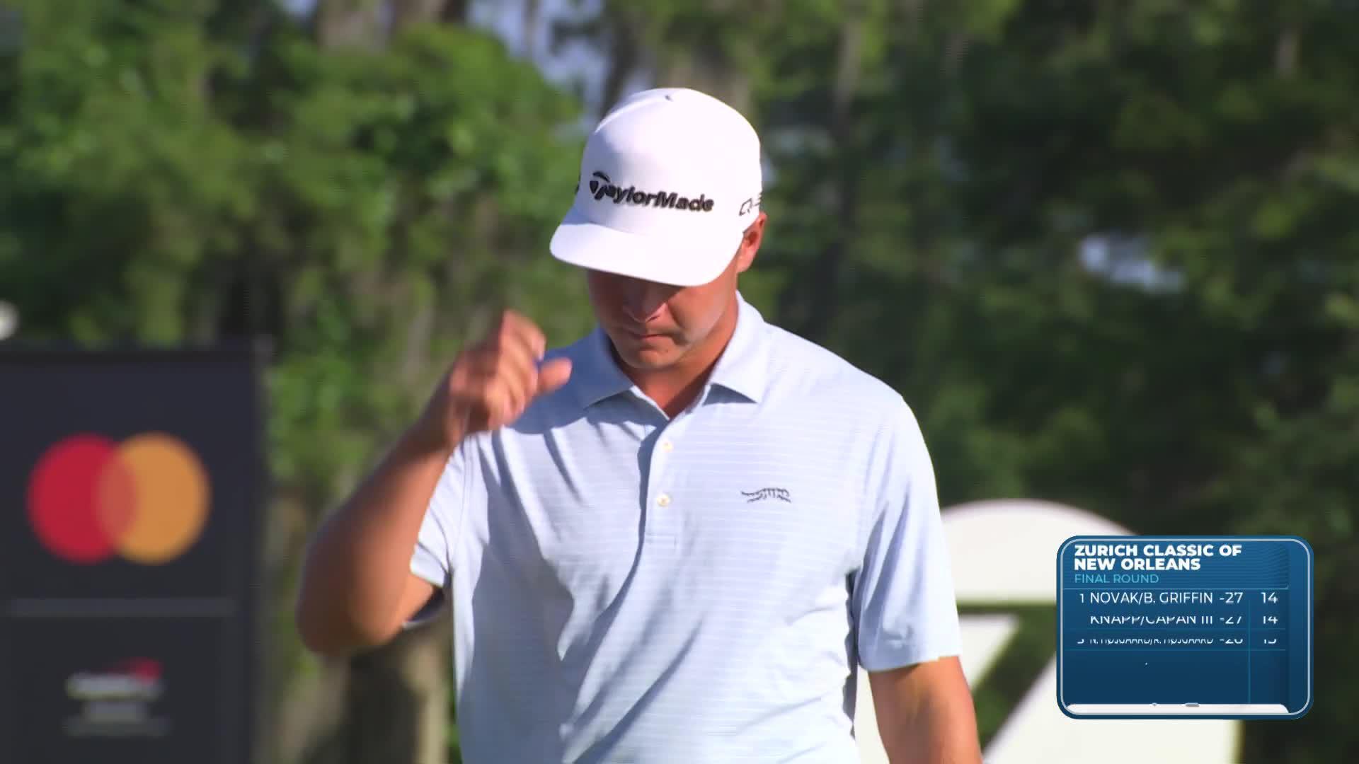 Team Vilips/Thorbjornsen makes closing birdie at Zurich Classic