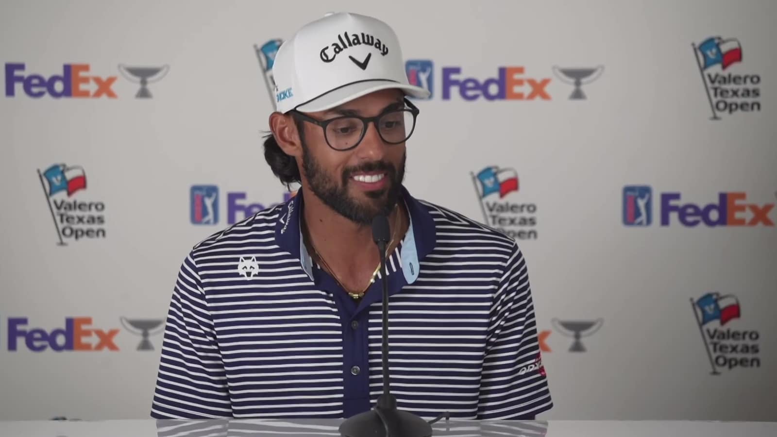 Akshay Bhatia's news conference after winning Valero