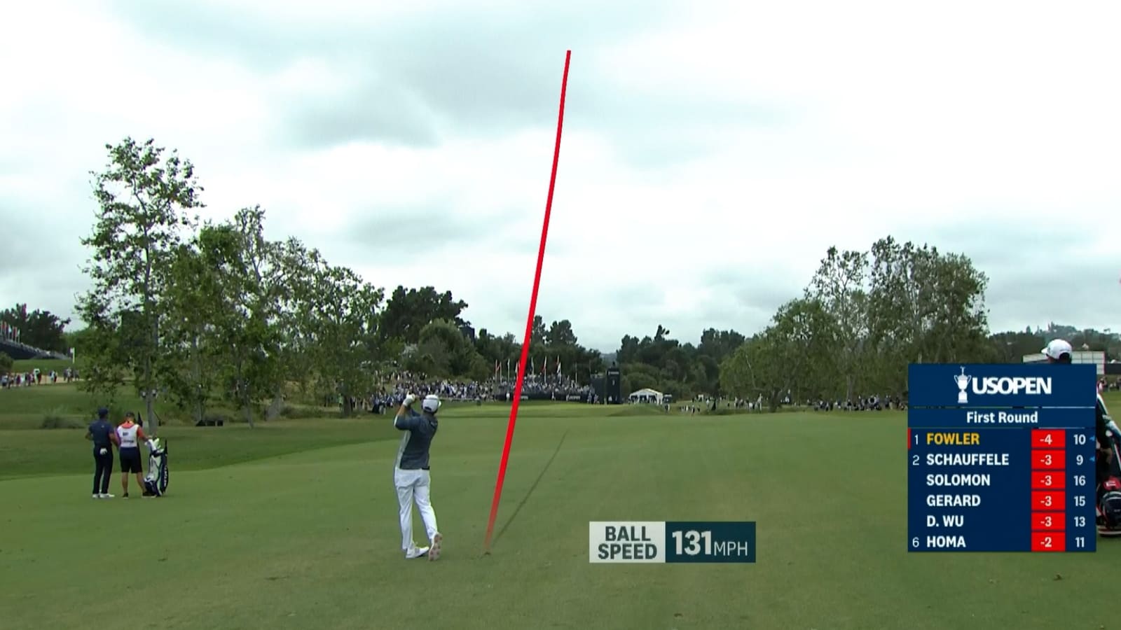 Rickie Fowler sticks approach to set up birdie at U.S. Open