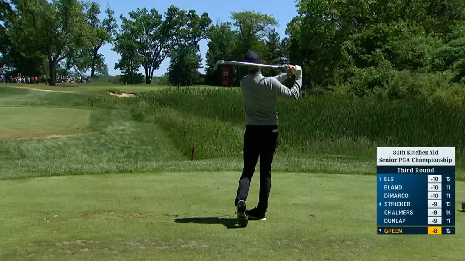Richard Green takes nice line to set up birdie at KitchenAid Senior PGA