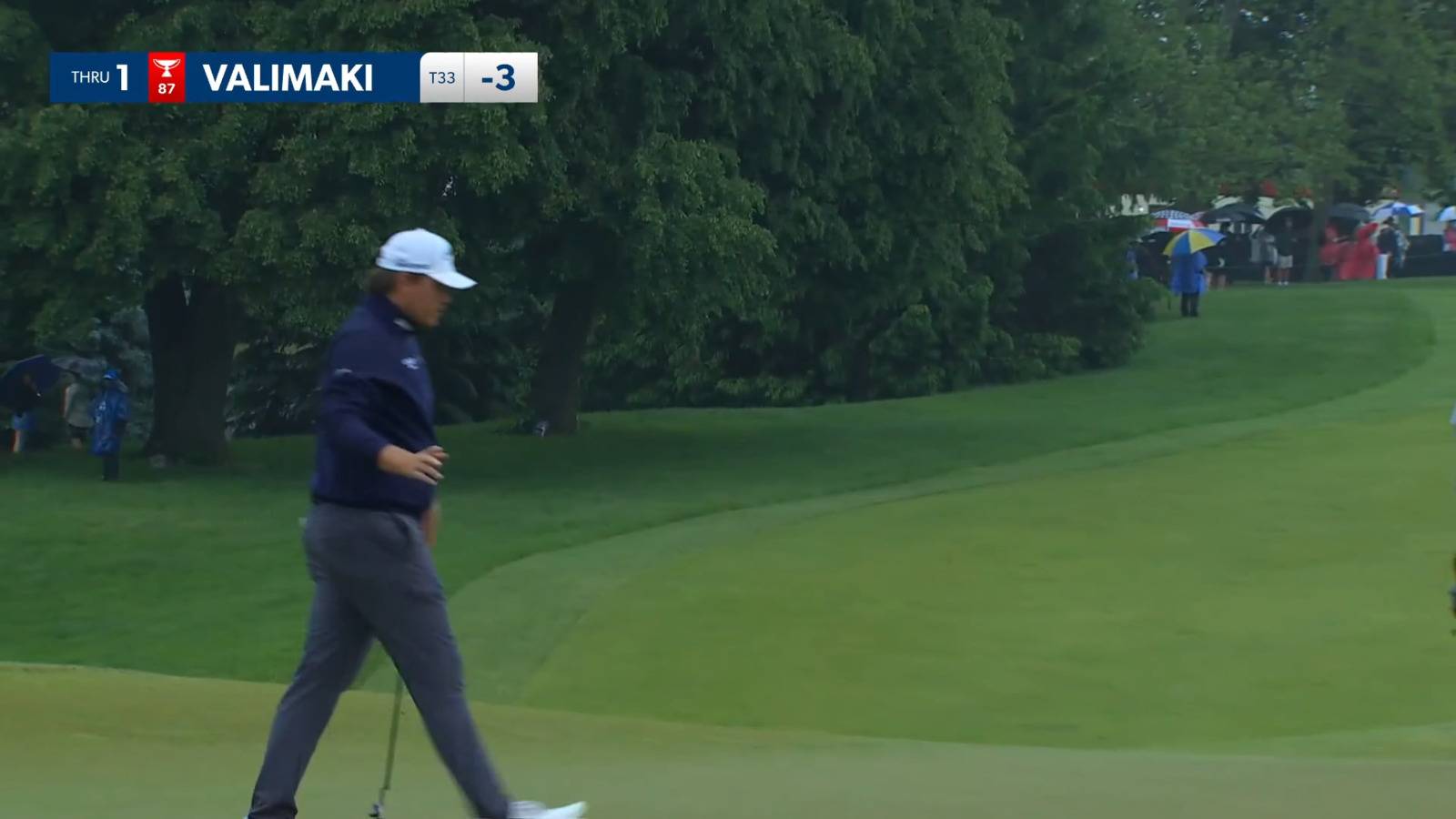 Sami Valimaki buries a 53-foot birdie putt at RBC Canadian