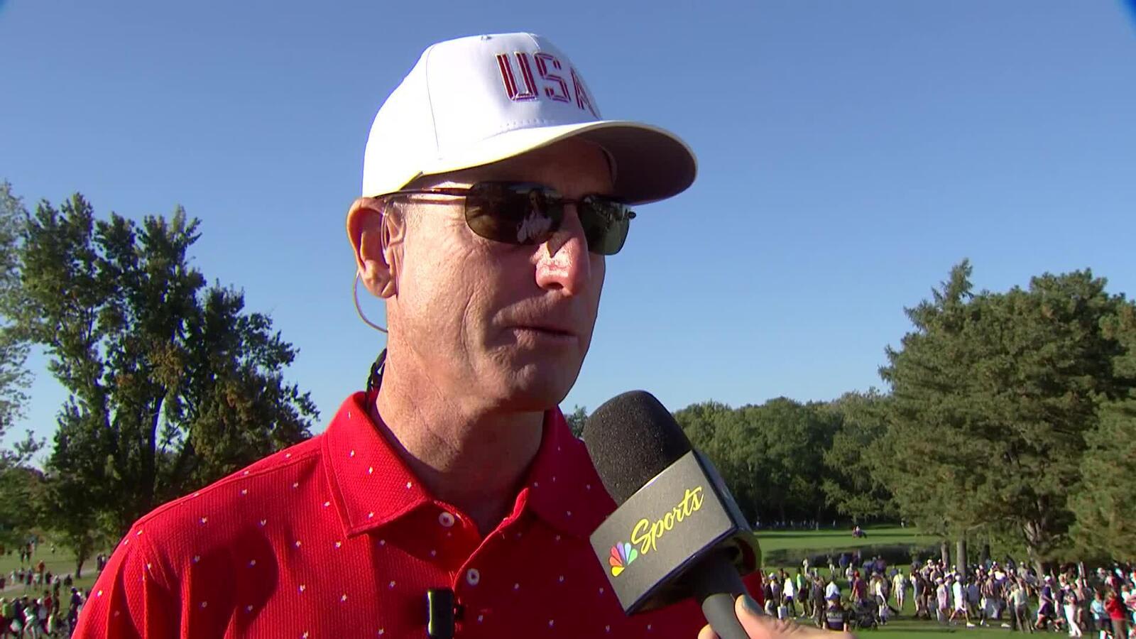 U.S. Team Captain Jim Furyk's interview after winning the Presidents Cup