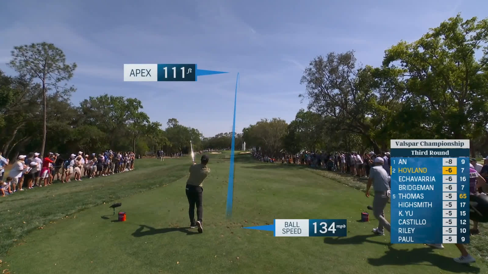 Viktor Hovland goes flag hunting to set up birdie at Valspar