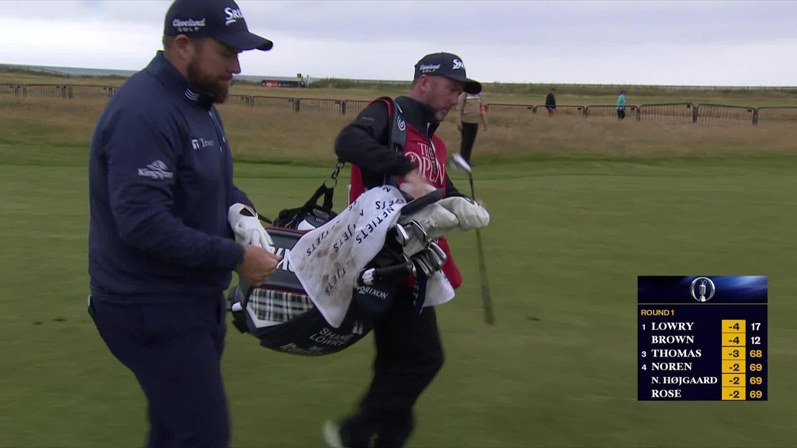Shane Lowry ends day with nice birdie on No. 18 at The Open