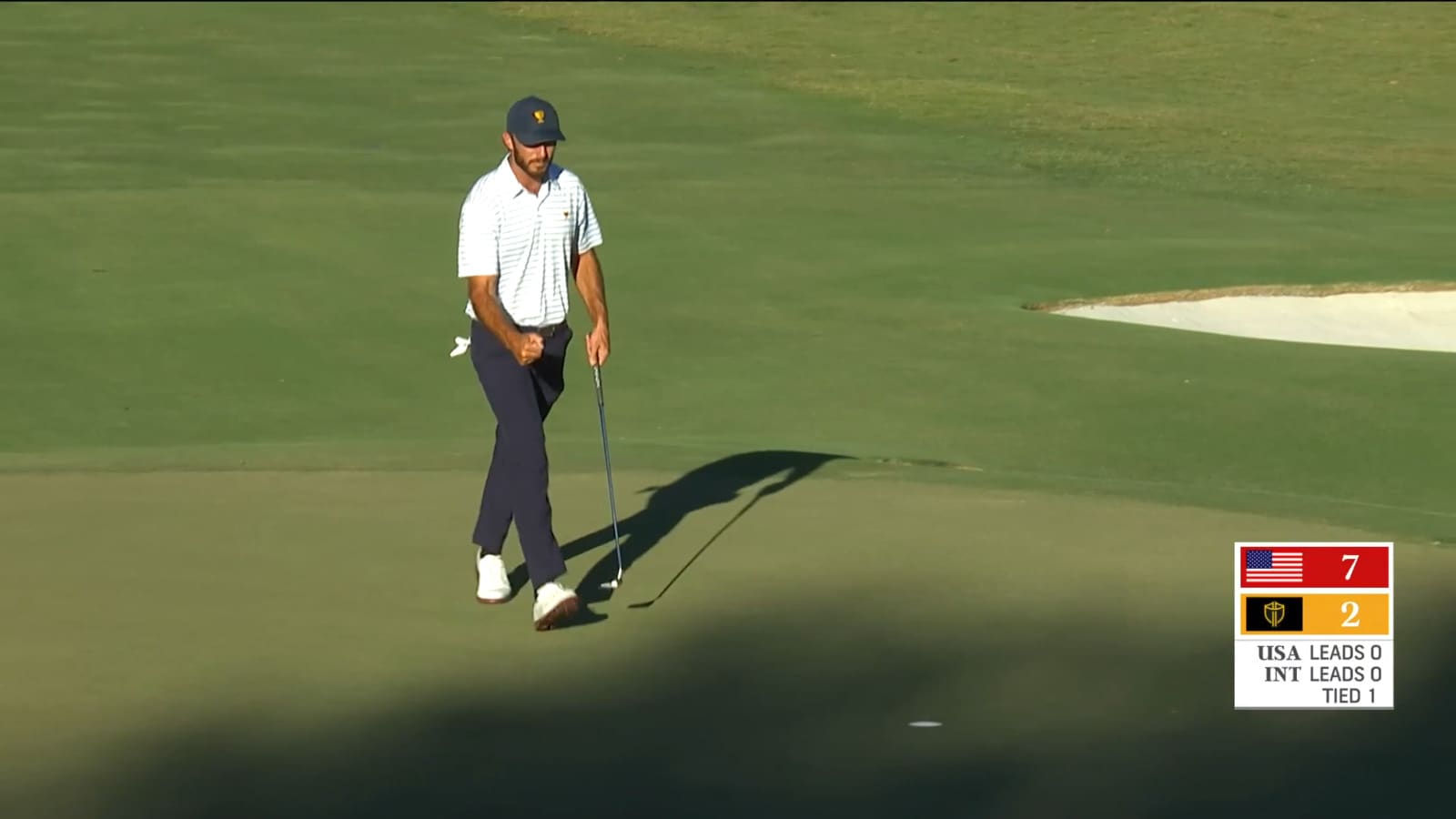 Max Homa sinks birdie putt on No. 17 at Presidents Cup