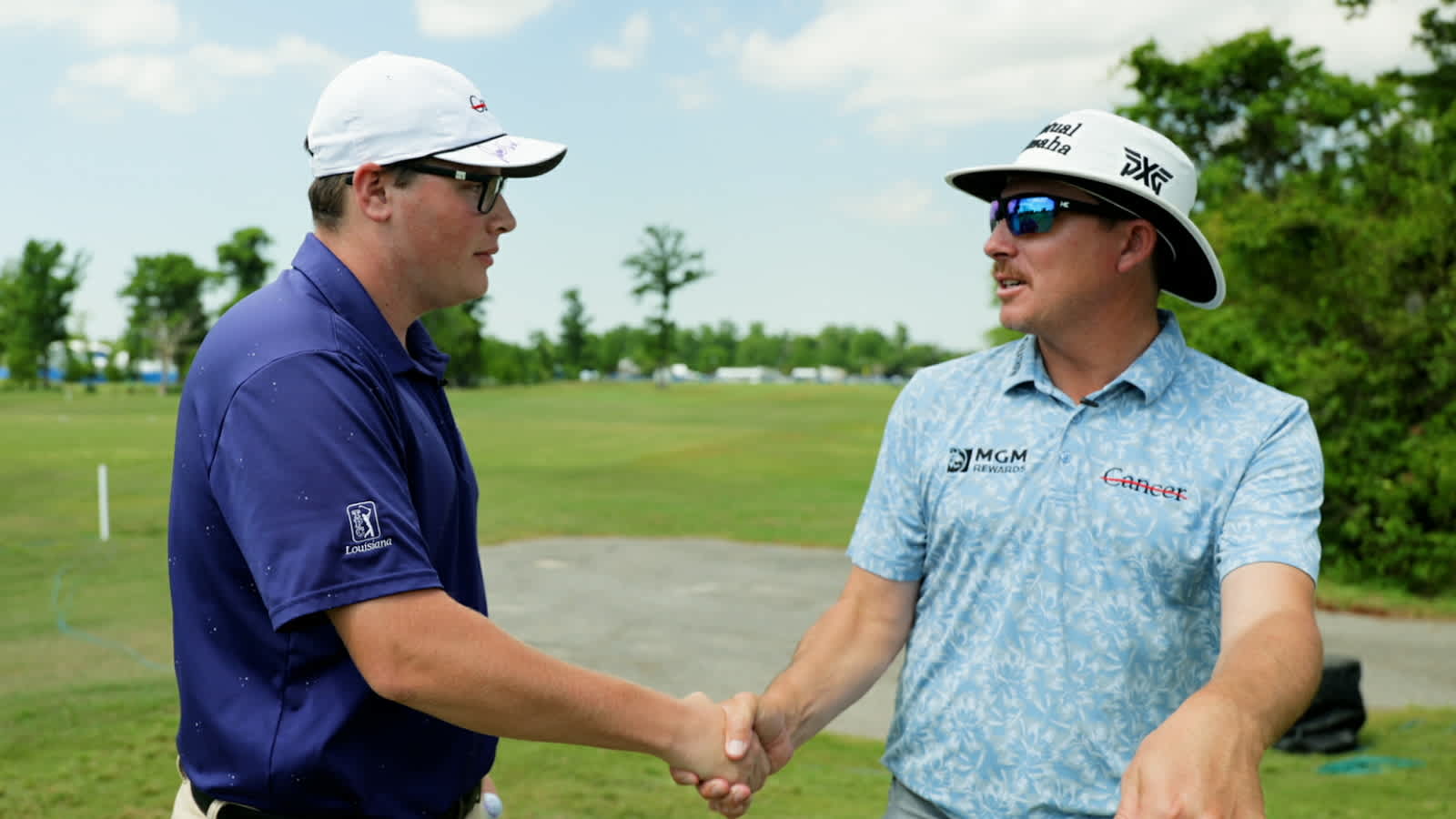 Joel Dahmen reunites with fellow cancer survivor before Zurich Classic