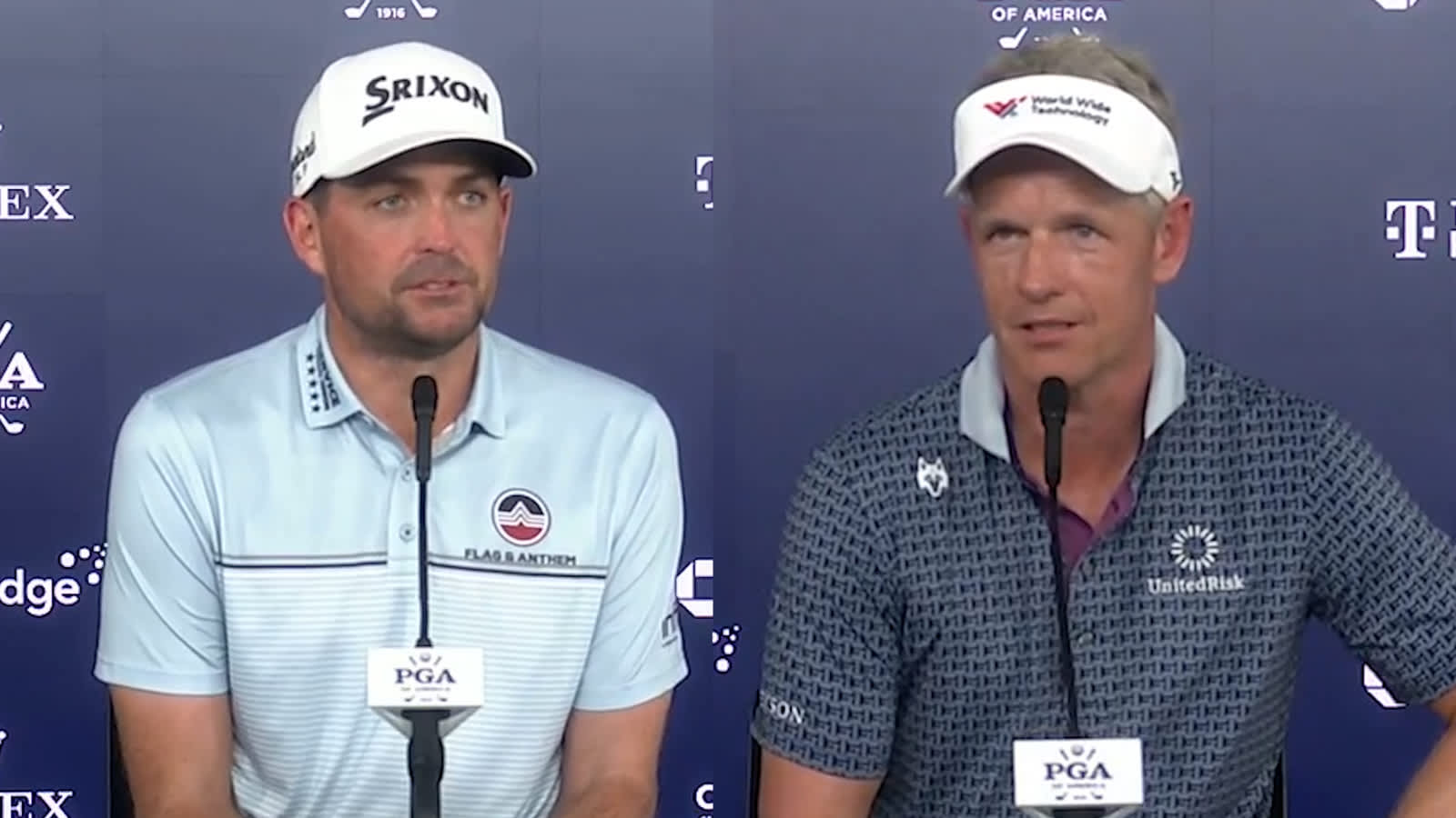 Ryder Cup captains Bradley, Donald discuss strong starts at PGA Championship