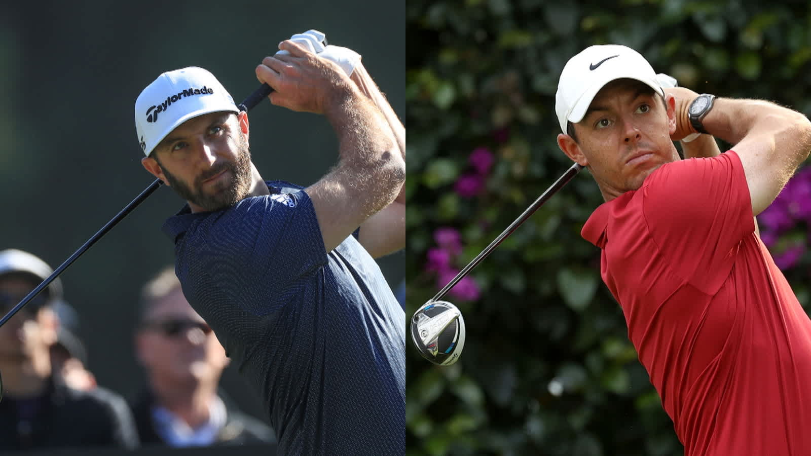 Rory McIlroy and Dustin Johnson long-drive compilation