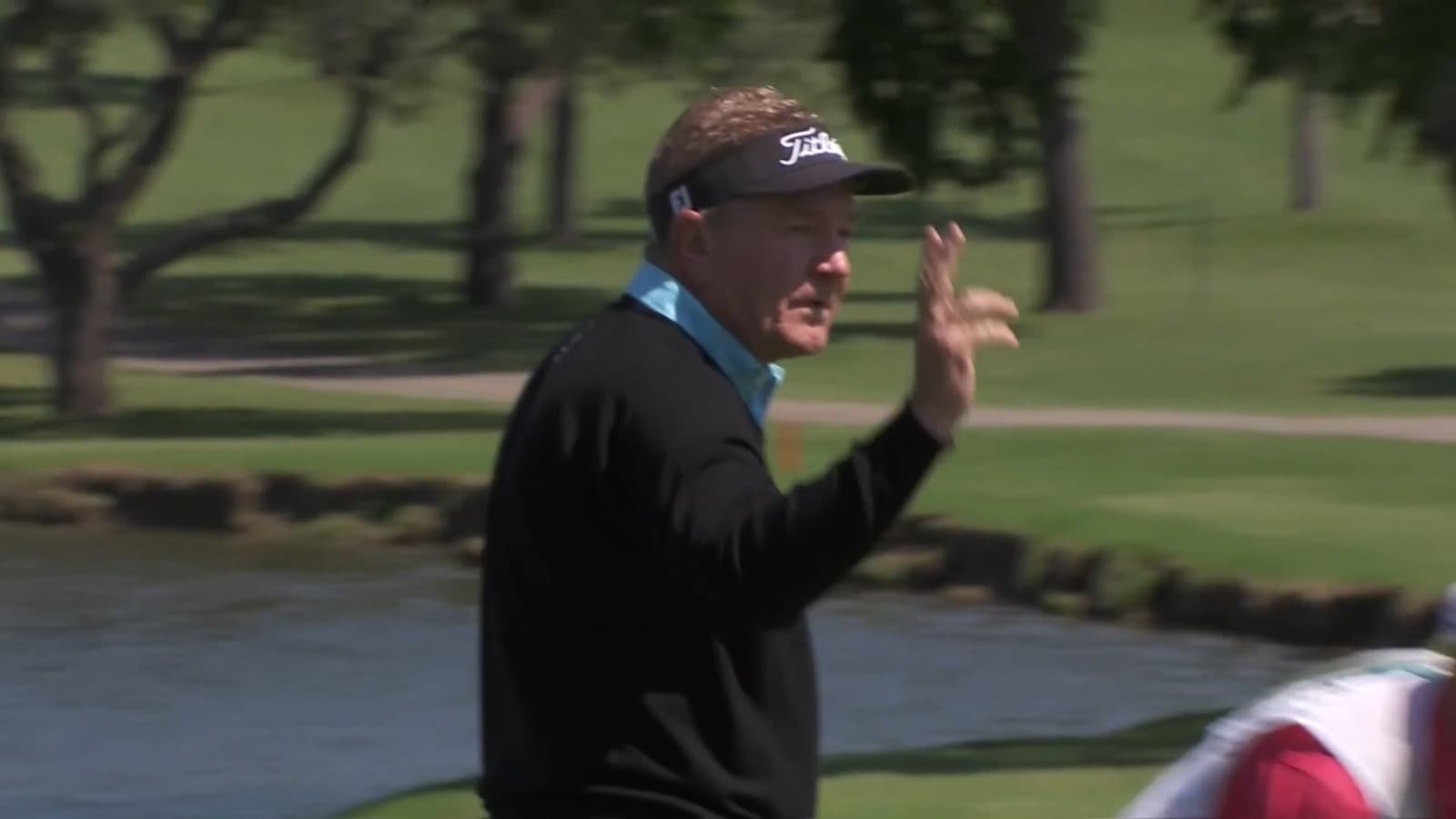 Paul Broadhurst holes long range birdie putt at Invited Classic