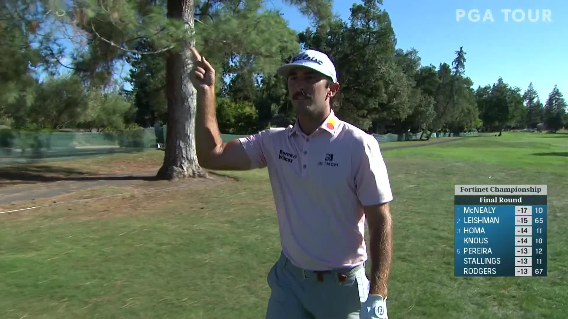 Max Homa holes out for eagle from rough at Fortinet Championship