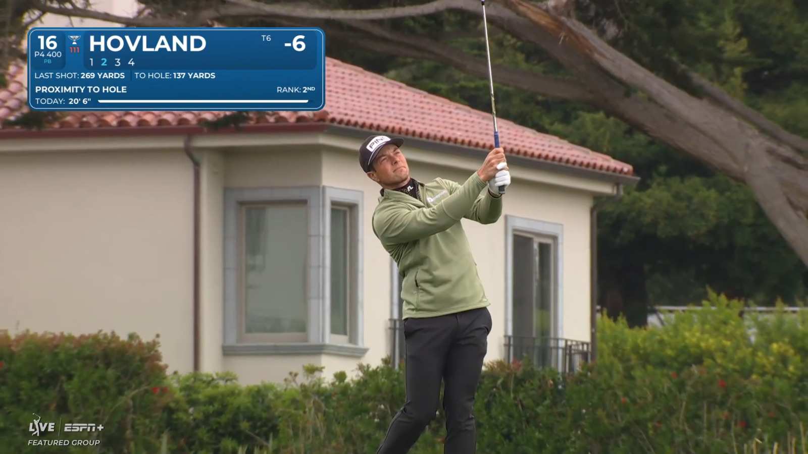 Viktor Hovland goes flag hunting to yield birdie at AT&T Pebble Beach