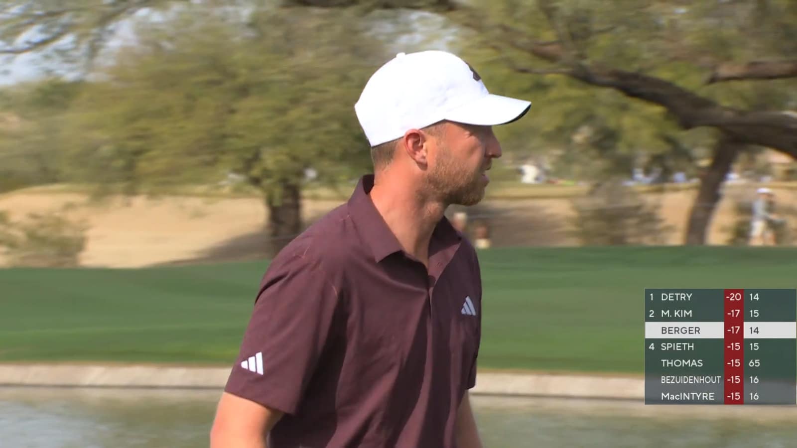 Daniel Berger makes great birdie at WM Phoenix Open