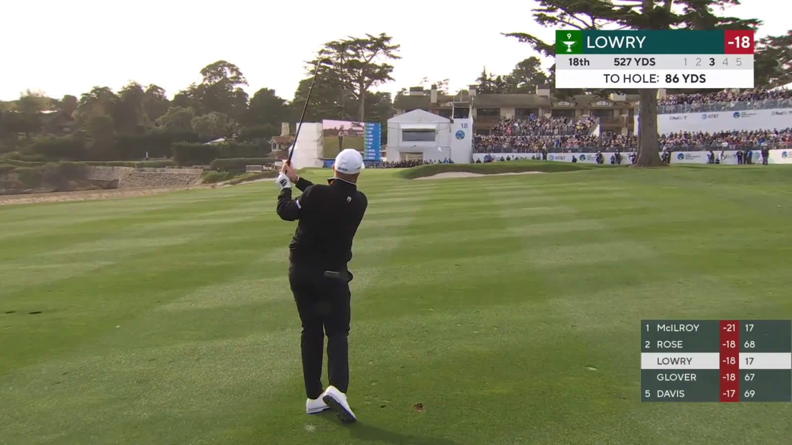 Shane Lowry wedges it tight to close with birdie at AT&T Pebble Beach
