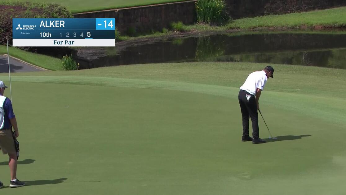 Tim Alker Steven Alker | Round 3 | 10th hole | Shot 5 | 2025 Mitsubishi