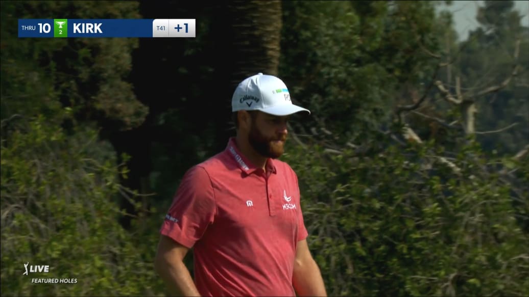 Chris Kirk makes birdie on No. 10 at Genesis