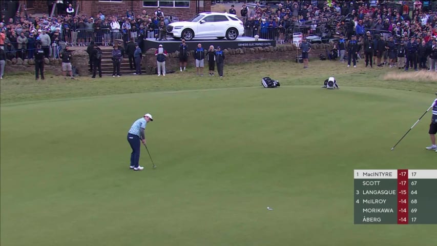 Robert MacIntyre's clutch birdie putt to win at Genesis Scottish Open