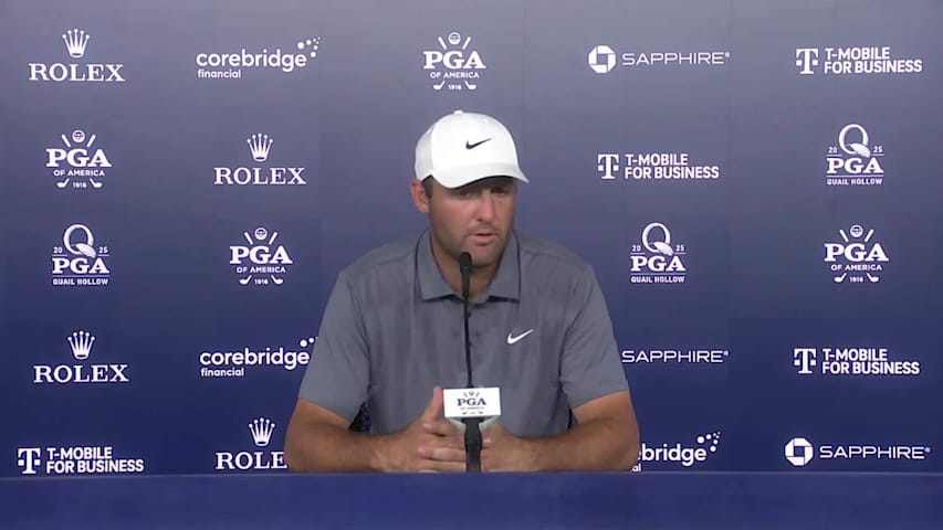 Scottie Scheffler interview after Round 2 at PGA Championship