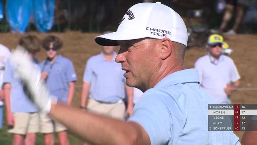 Alex Noren closes with birdie to card Saturday 66 at PGA Championship