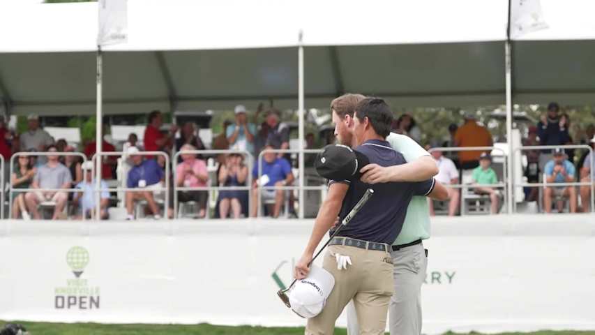 Pontus Nyholm wins first Korn Ferry Tour title in playoff at Visit Knoxville Open