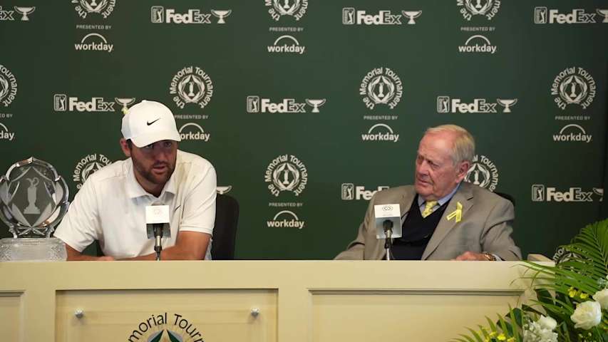 Scottie Scheffler news conference after winning the Memorial