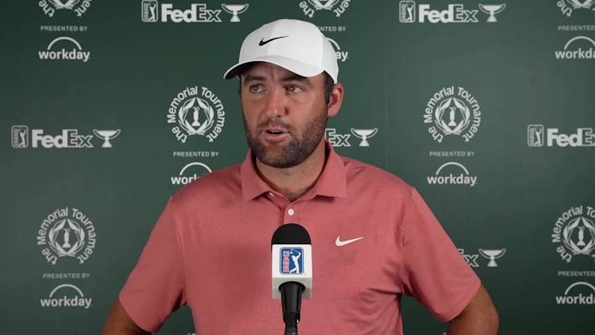 Scottie Scheffler interview after Round 3 at the Memorial