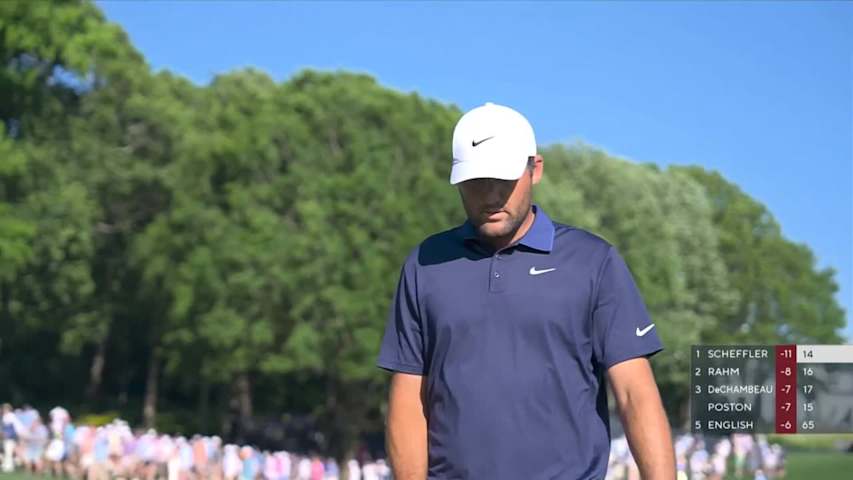 Scottie Scheffler plays aggressive second to set up birdie at PGA Championship