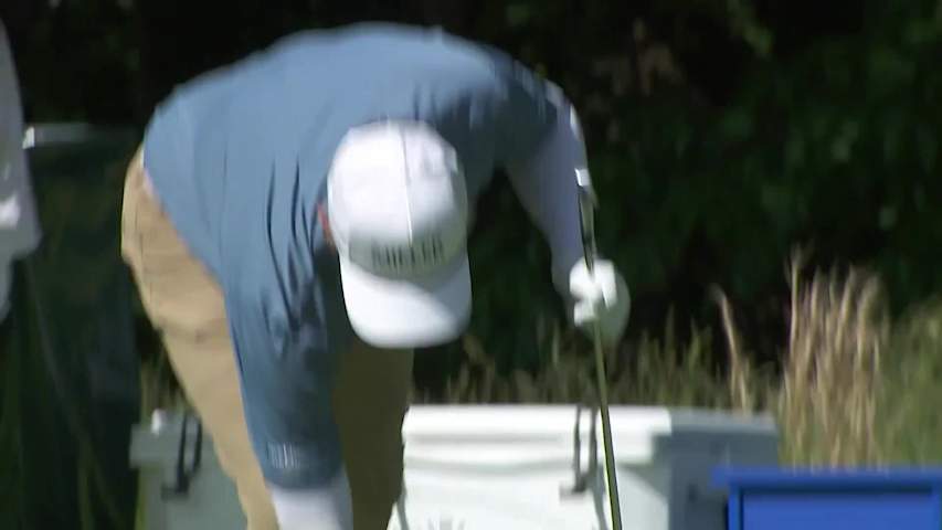 Jason Caron's tee shot sets up birdie at Senior PGA