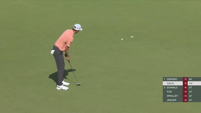 Cam Davis curls in 22-footer for birdie at PGA Championship