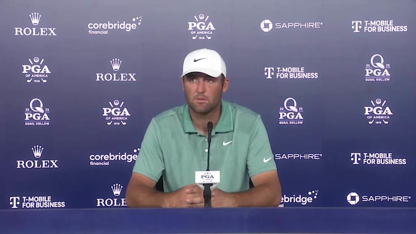 Scottie Scheffler interview after Round 3 at PGA Championship