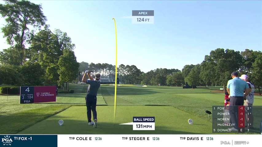Luke Donald’s excellent tee shot sets up birdie at PGA Championship