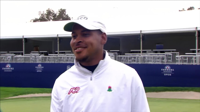 Marcus Byrd speaks after winning APGA Farmers