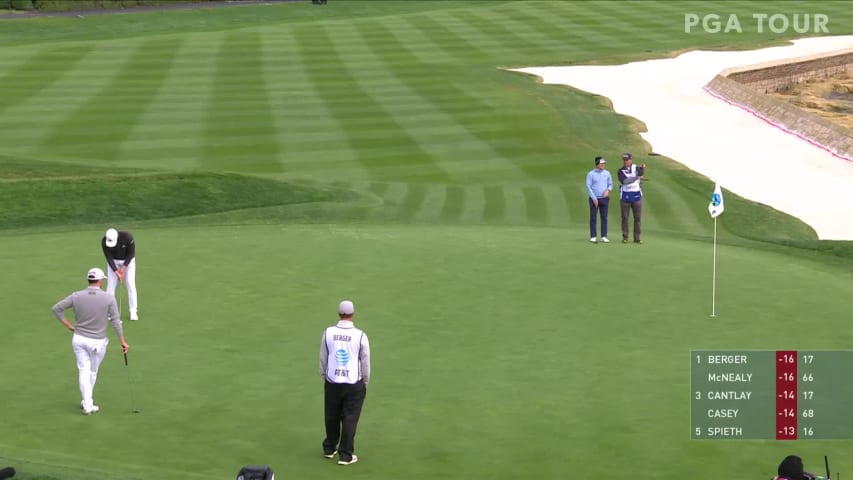 Daniel Berger's 31-foot eagle clinches victory at AT&T Pebble Beach