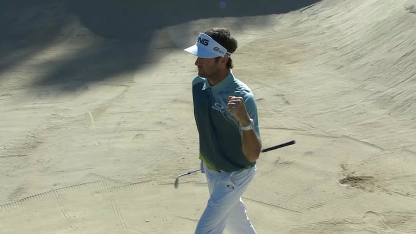 Bubba Watson's thrilling bunker hole-out at Genesis Open