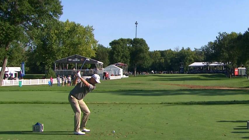 Kevin Sutherland's near ace at Sanford International