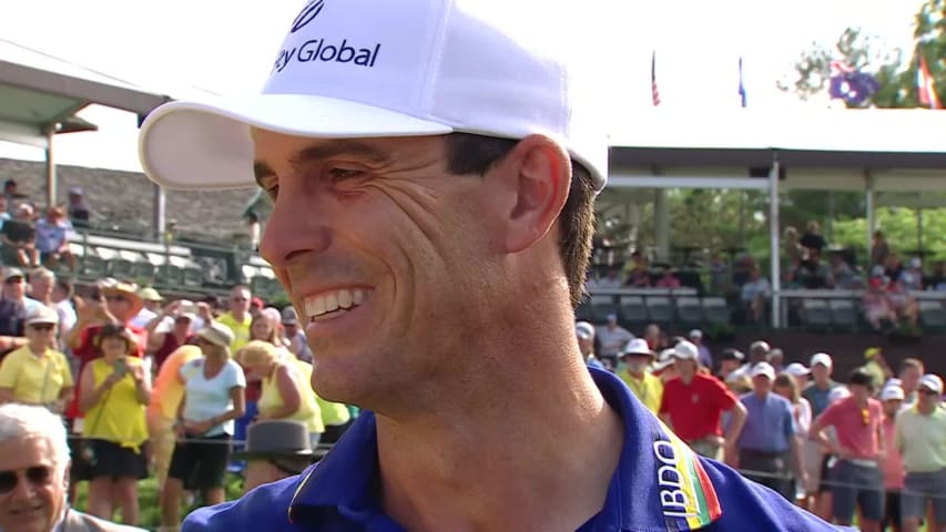 Billy Horschel speaks after winning seventh TOUR title at the Memorial