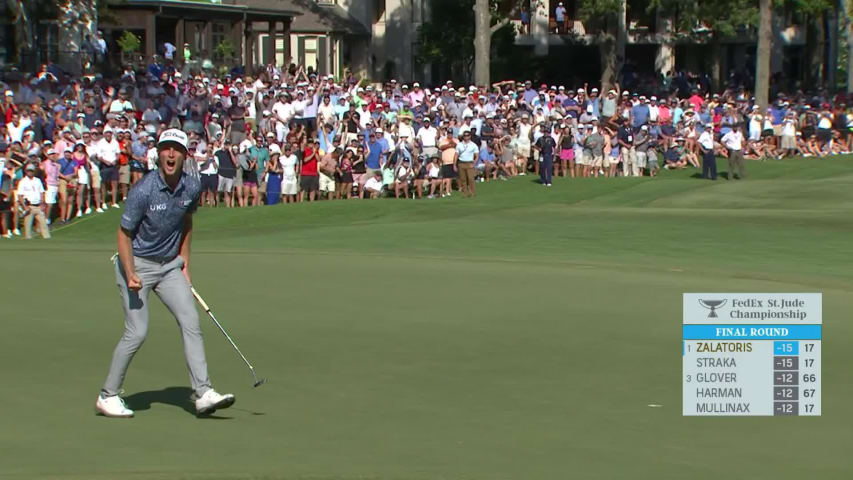 Will Zalatoris makes clutch par save on final hole at FedEx St. Jude Champ