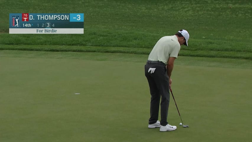 Davis Thompson makes birdie on No. 14 at Myrtle Beach